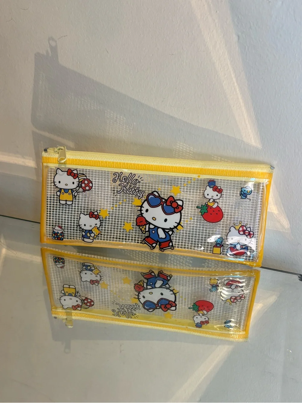 Hello Kitty Rollerblading pencil case NWT.